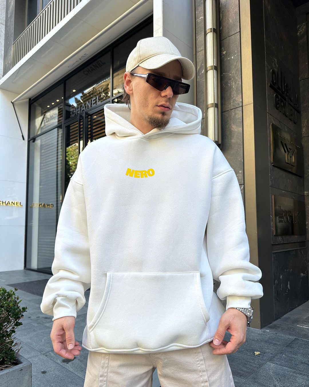 Off-White "Tired" Printed Oversize Hoodie