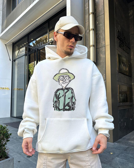 Off-White "Farmer" Printed Oversize Hoodie