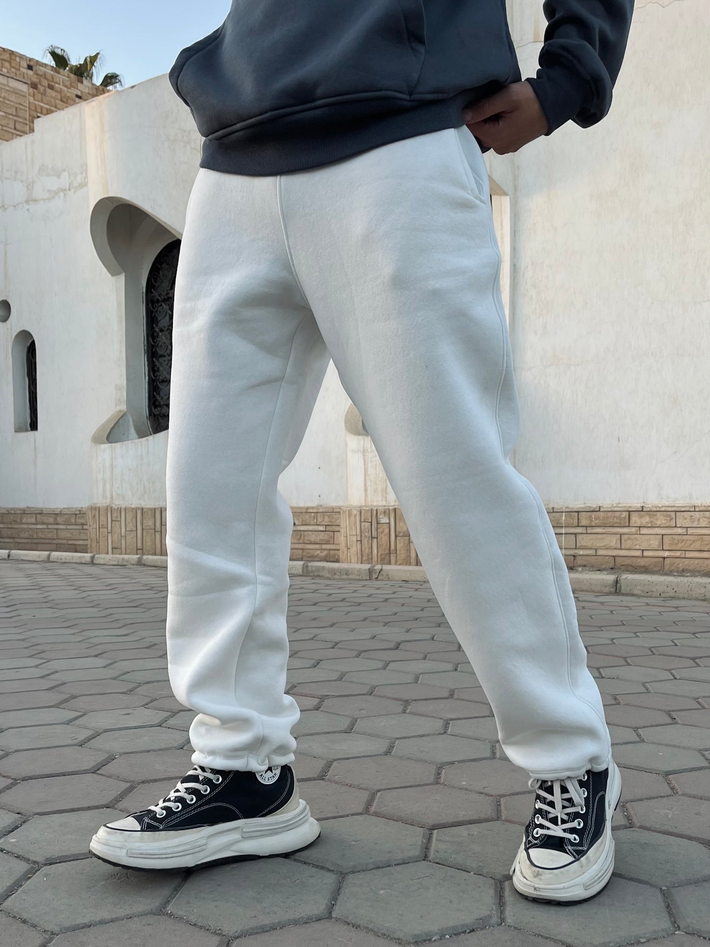White versatile sweatpants